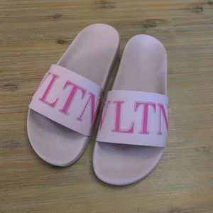Pink Valentino Pool Slides Size 39.